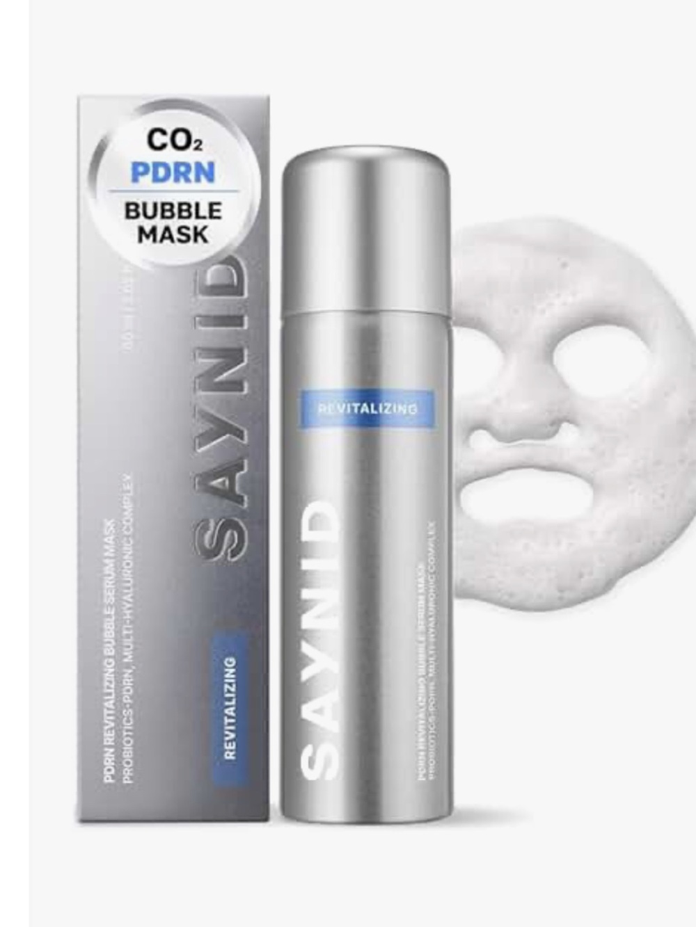 Sayniid Revitalizing CO2 Bubble Mask - Silver